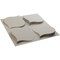 Ekena Millwork 19 5/8in. W x 19 5/8in. H Clover EnduraWall Decorative 3D Wall Panel Covers 2.67 Sq. Ft. WP20X20CVGBW - alternate 5